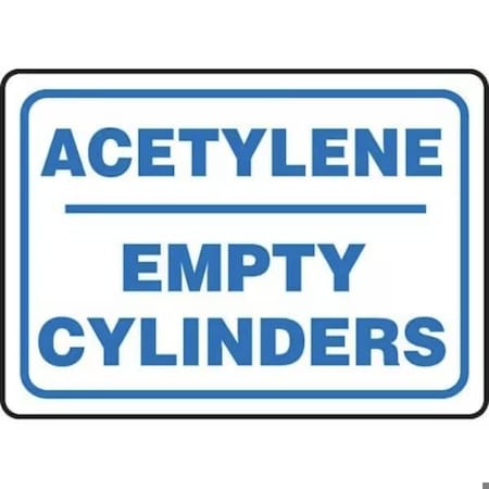 Accuform SAFETY SIGN ACETYLENE  EMPTY MCPG562VP MCPG562VP